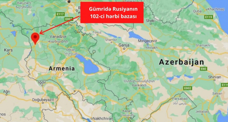 Ermənistan Gümridəki Rusiya bazasının bir hissəsinin Azərbaycanla sərhədə keçirilməsini istəyir
