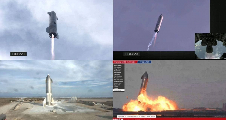 Space X raketi sınaq zamanı partladı